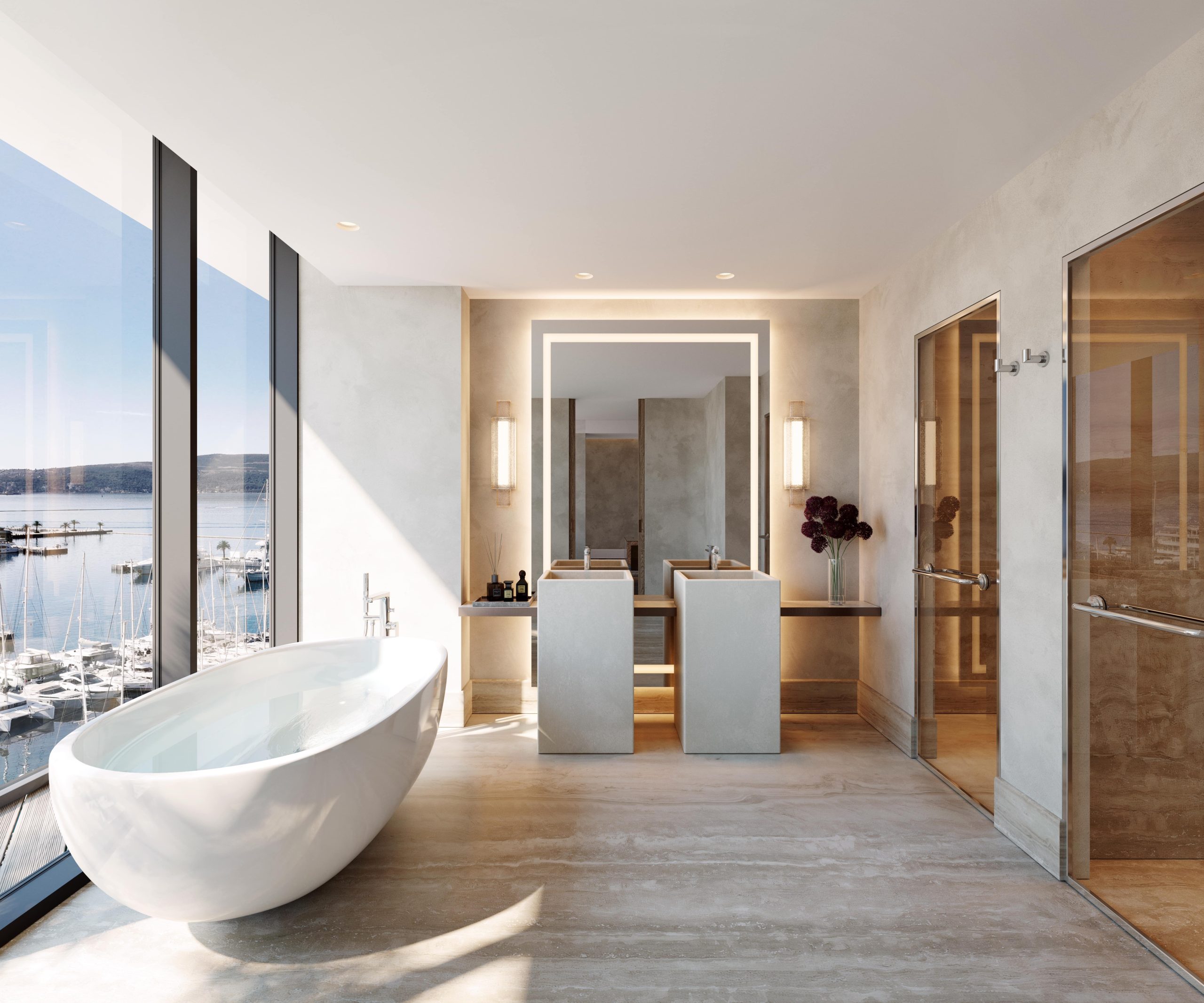 Synchro Aeris Luxury Apartment for Sale in Porto Montenegro Tivat Montenegro Europe