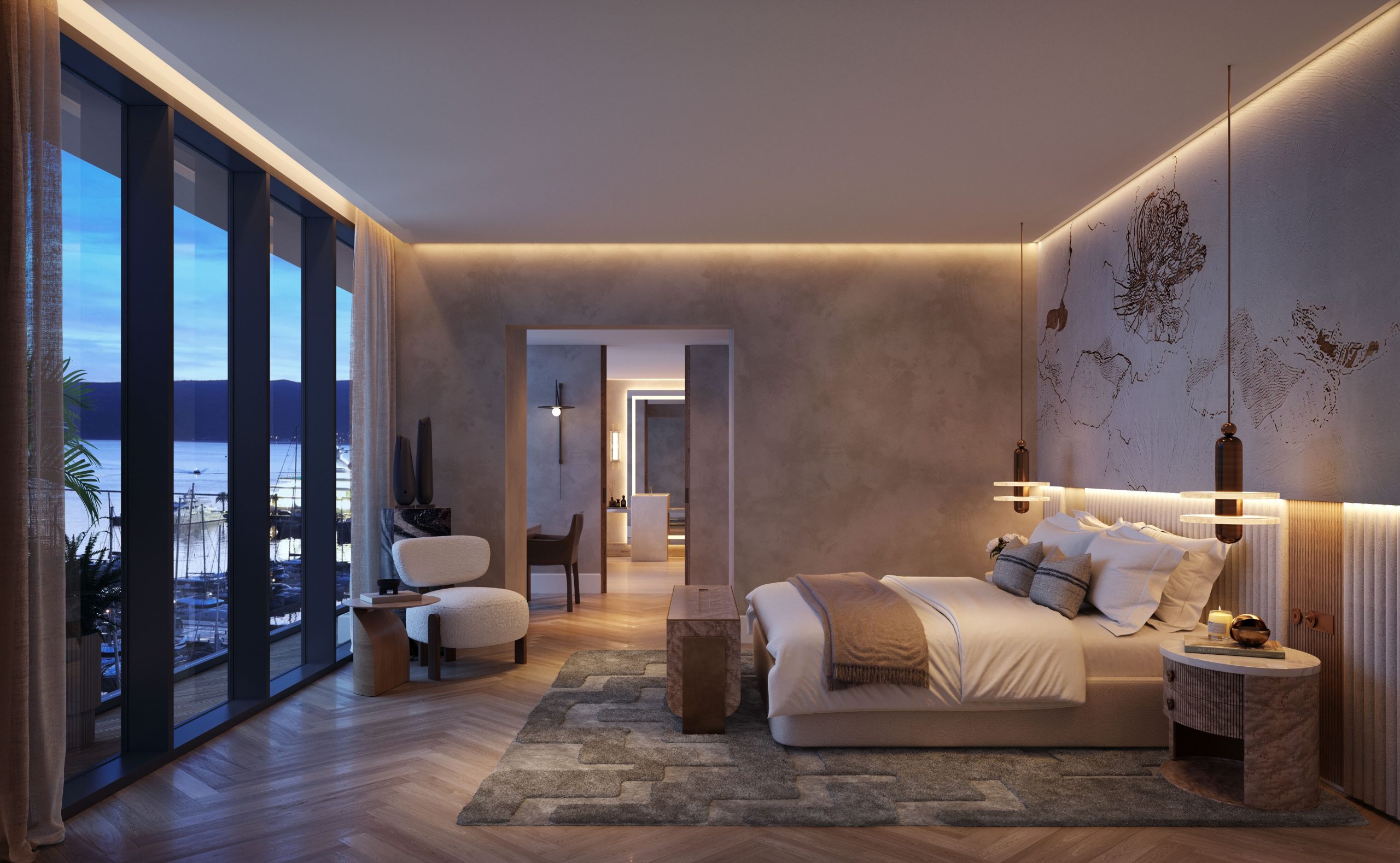 Synchro Aeris Luxury Apartment for Sale in Porto Montenegro Tivat Montenegro Europe