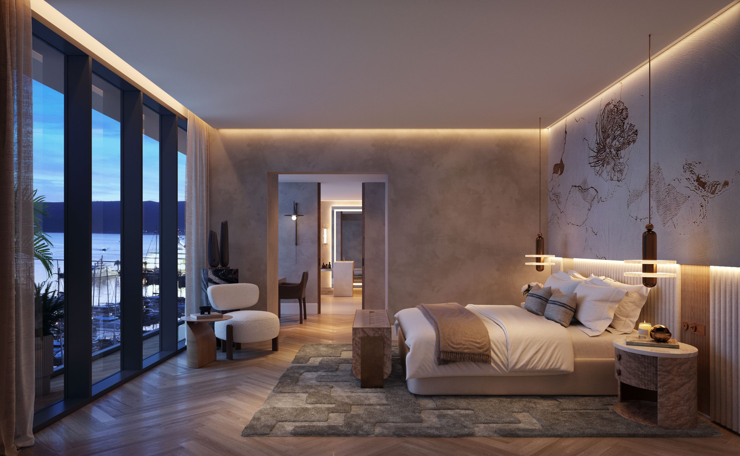 Synchro Yards Platinum Aeris Luxury Apartment Penthouse for Sale in Porto Montenegro Tivat Montenegro Europe