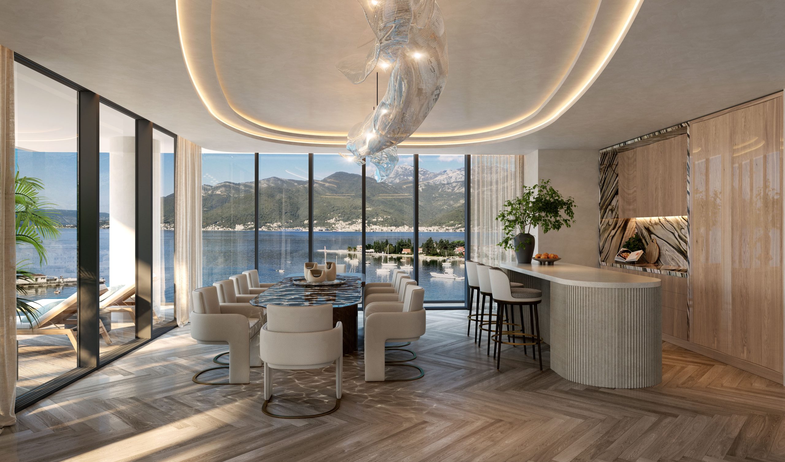 Synchro Yards Platinum Aeris Luxury Apartment Penthouse for Sale in Porto Montenegro Tivat Montenegro Europe