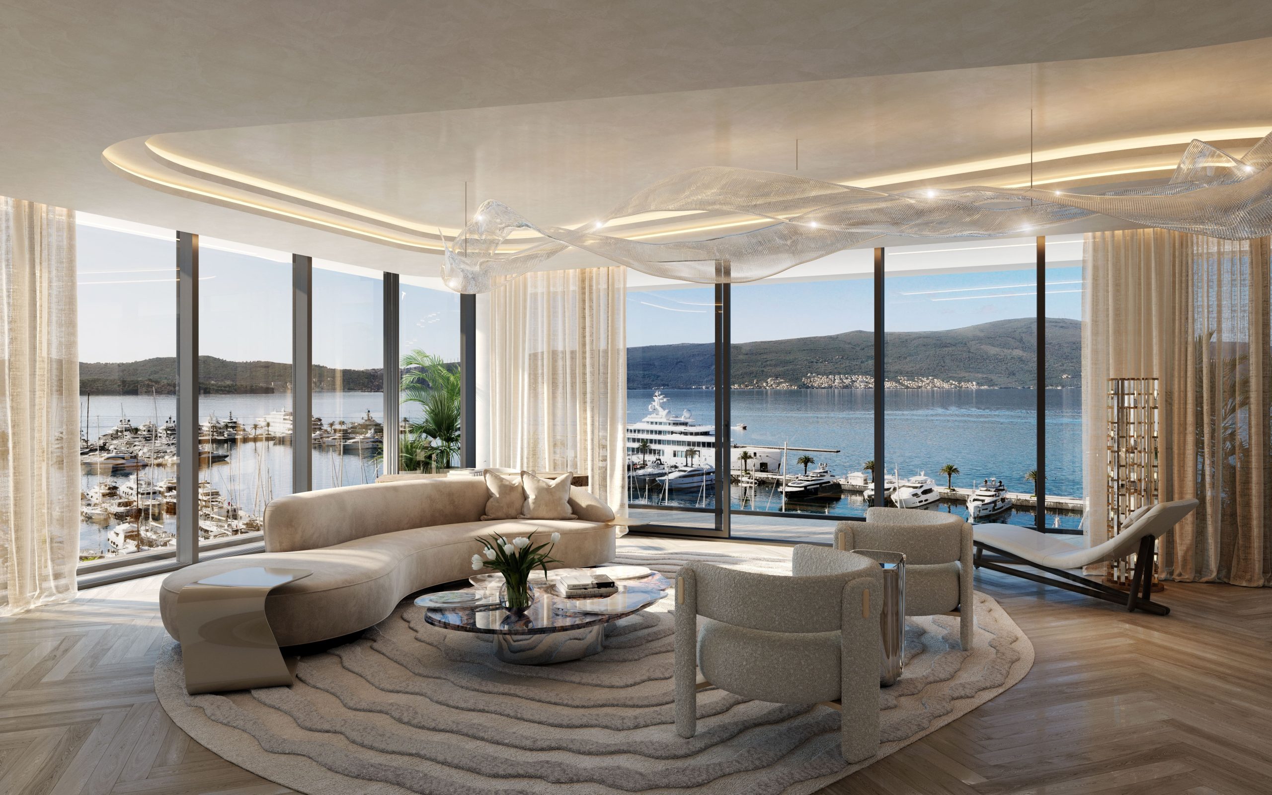 Synchro Yards Platinum Aeris Luxury Apartment Penthouse for Sale in Porto Montenegro Tivat Montenegro Europe
