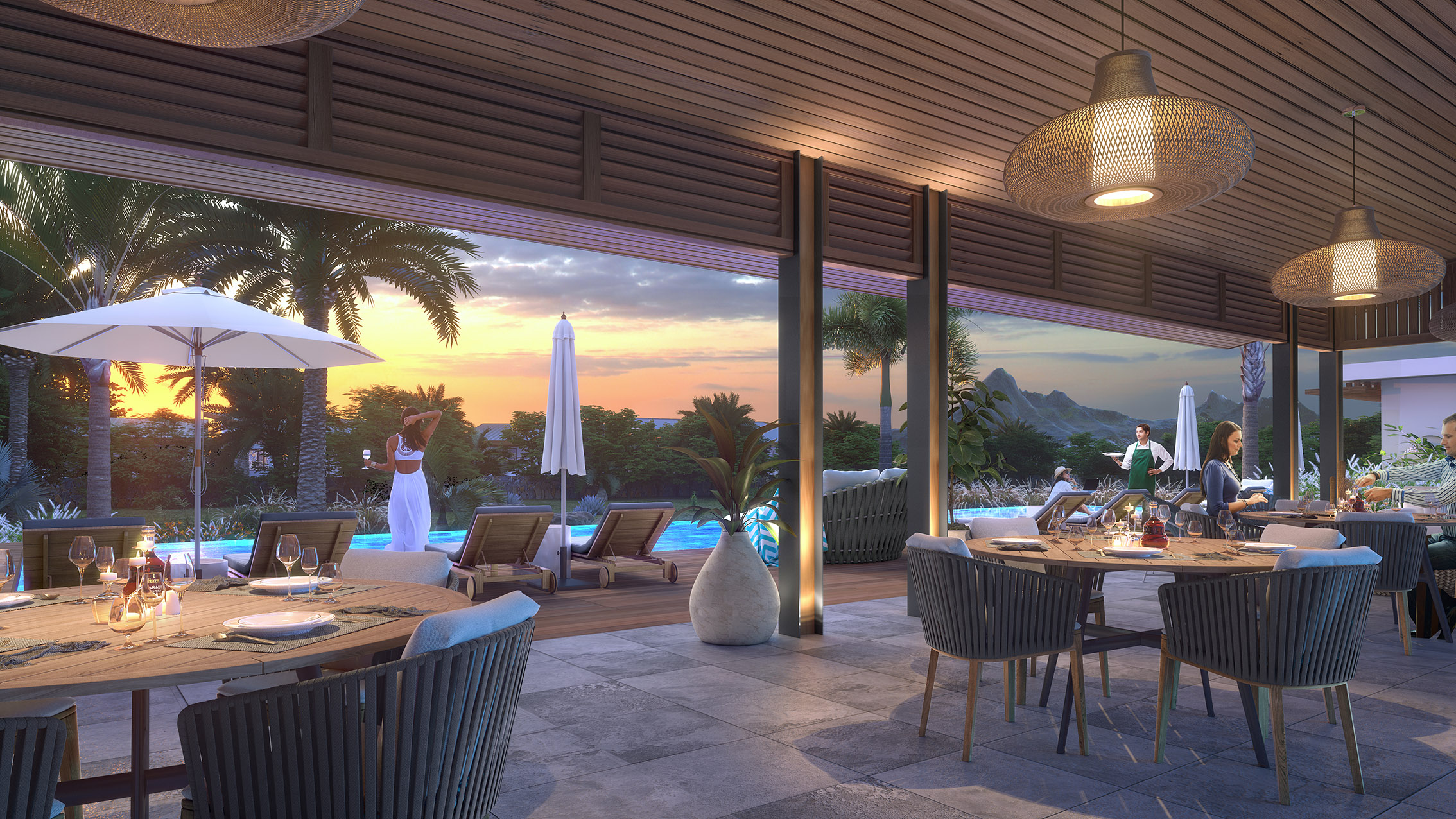 Club_House_de_nuit Villa – Black River, Mauritius