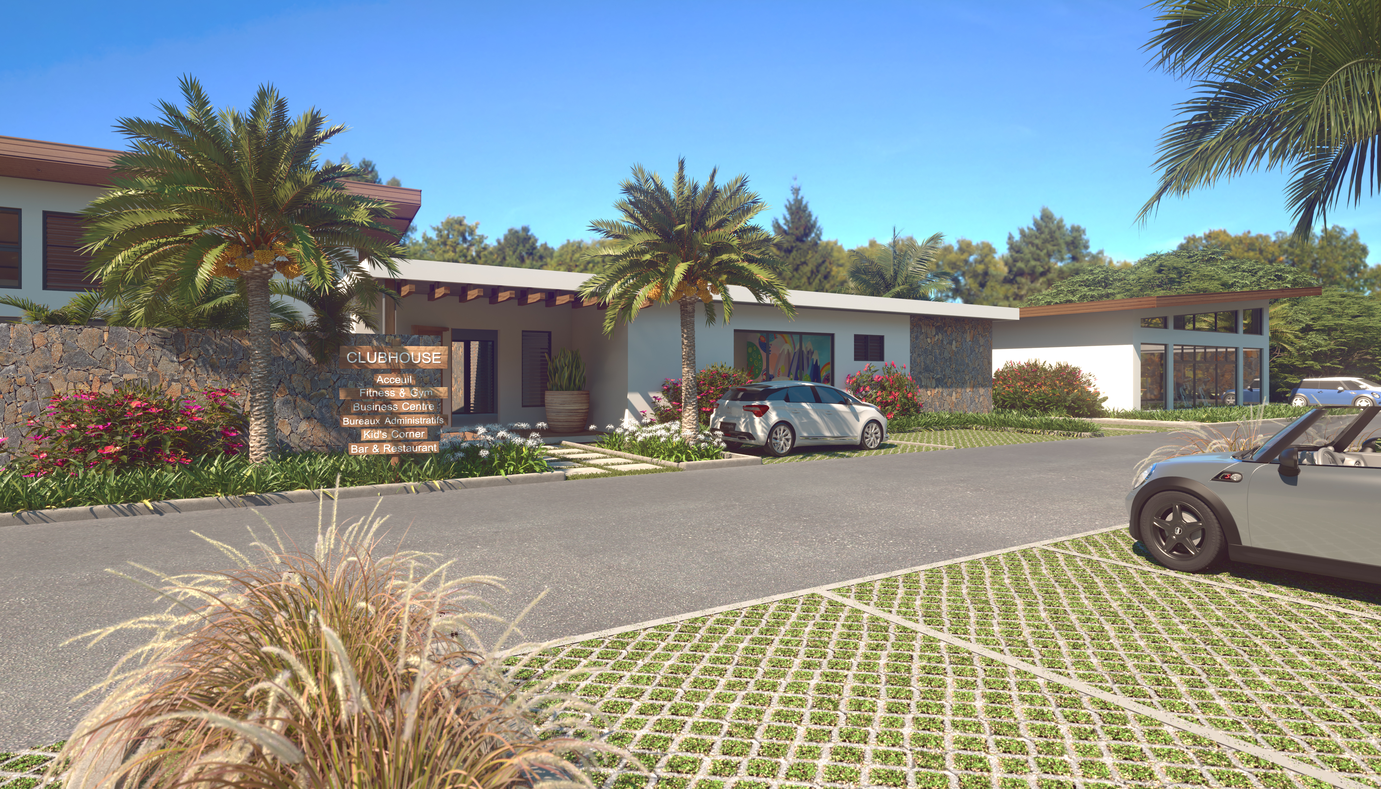 Club_House_entree Villa – Black River, Mauritius