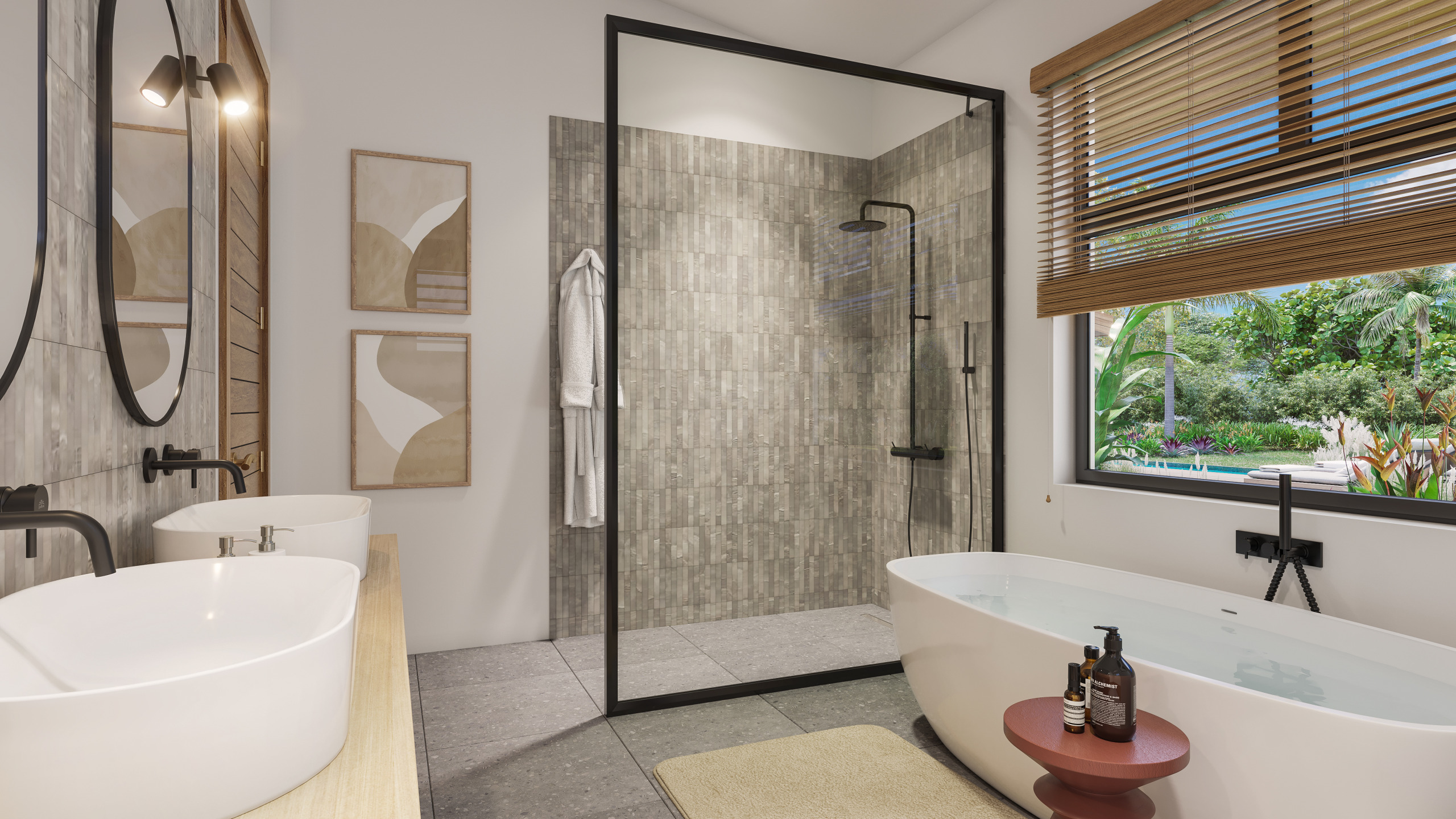 Clusia_bathroom Villa – Black River, Mauritius