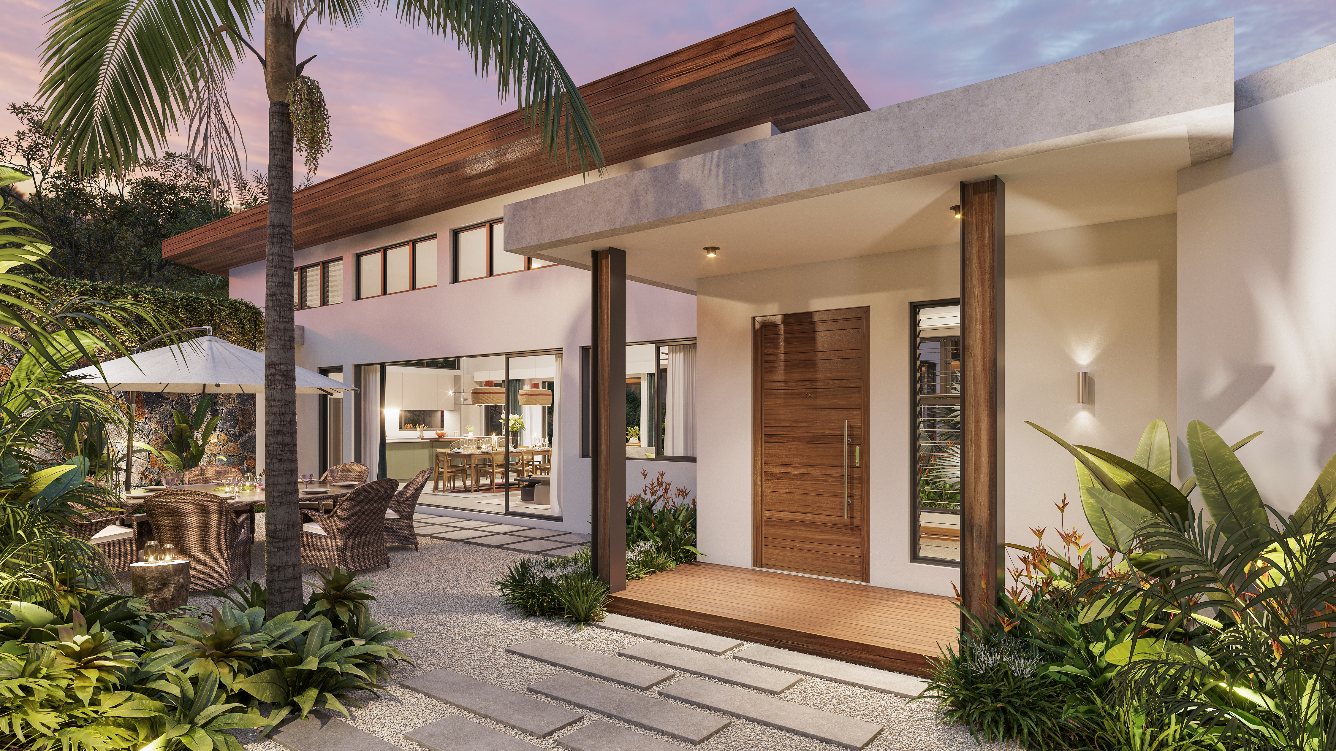 Vue_d_entree Villa – Black River, Mauritius