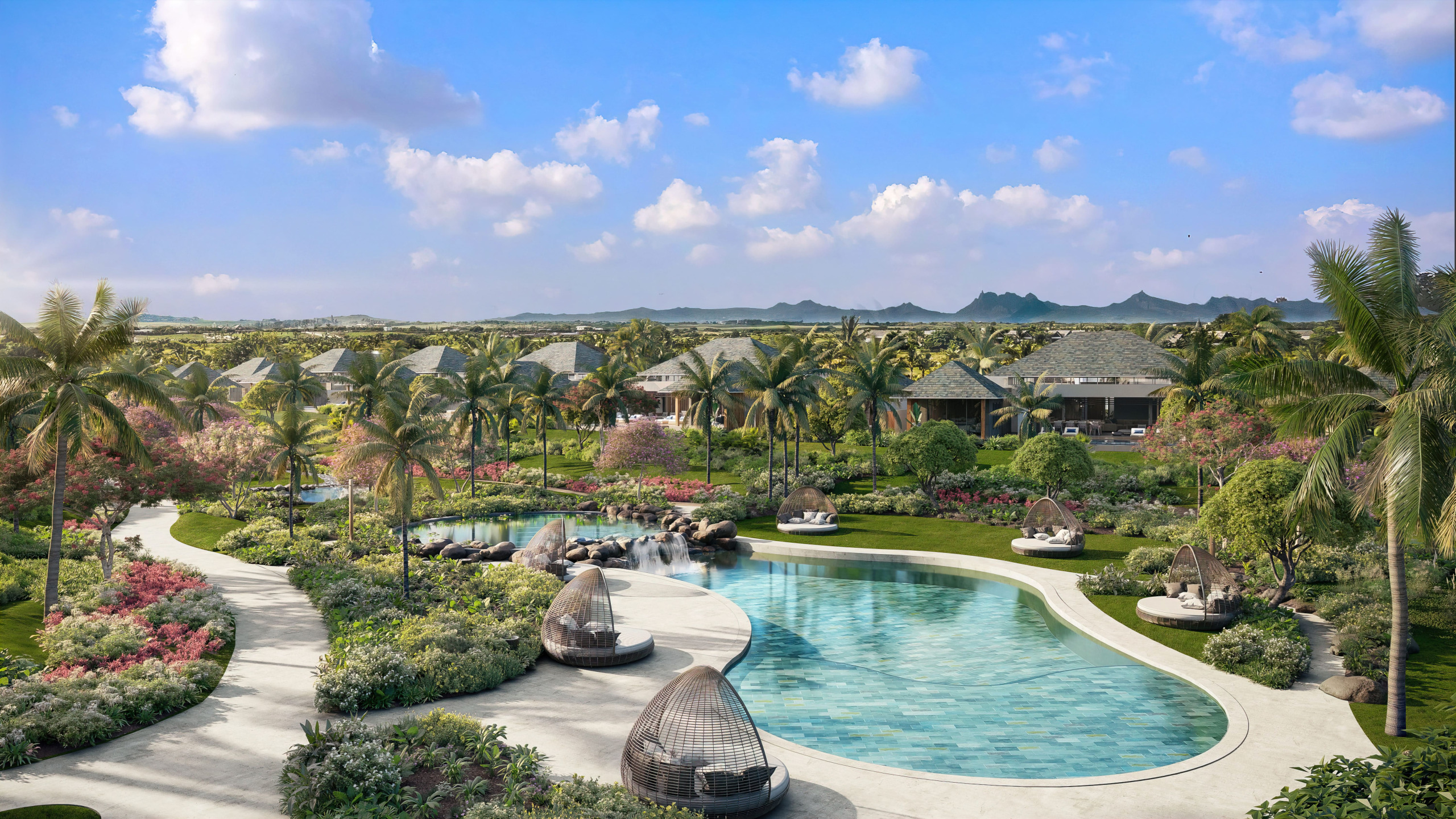 23-15.03 MCLR – Lagoon Main – CGI 1-min Luxury Villa For Sale in Mont Choisy La Reserve Golf Mauritius