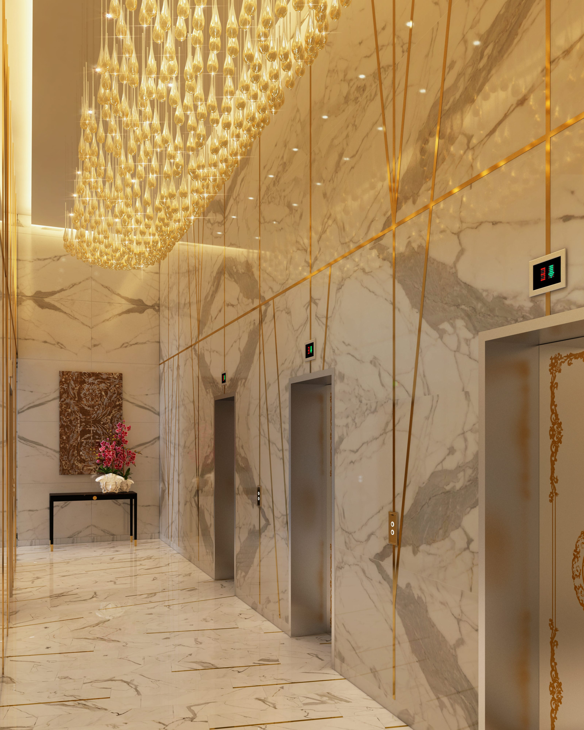 London Nine Elms Damac Lift Lobby-min Damac Nine Elms Tower London Apartment for Sale