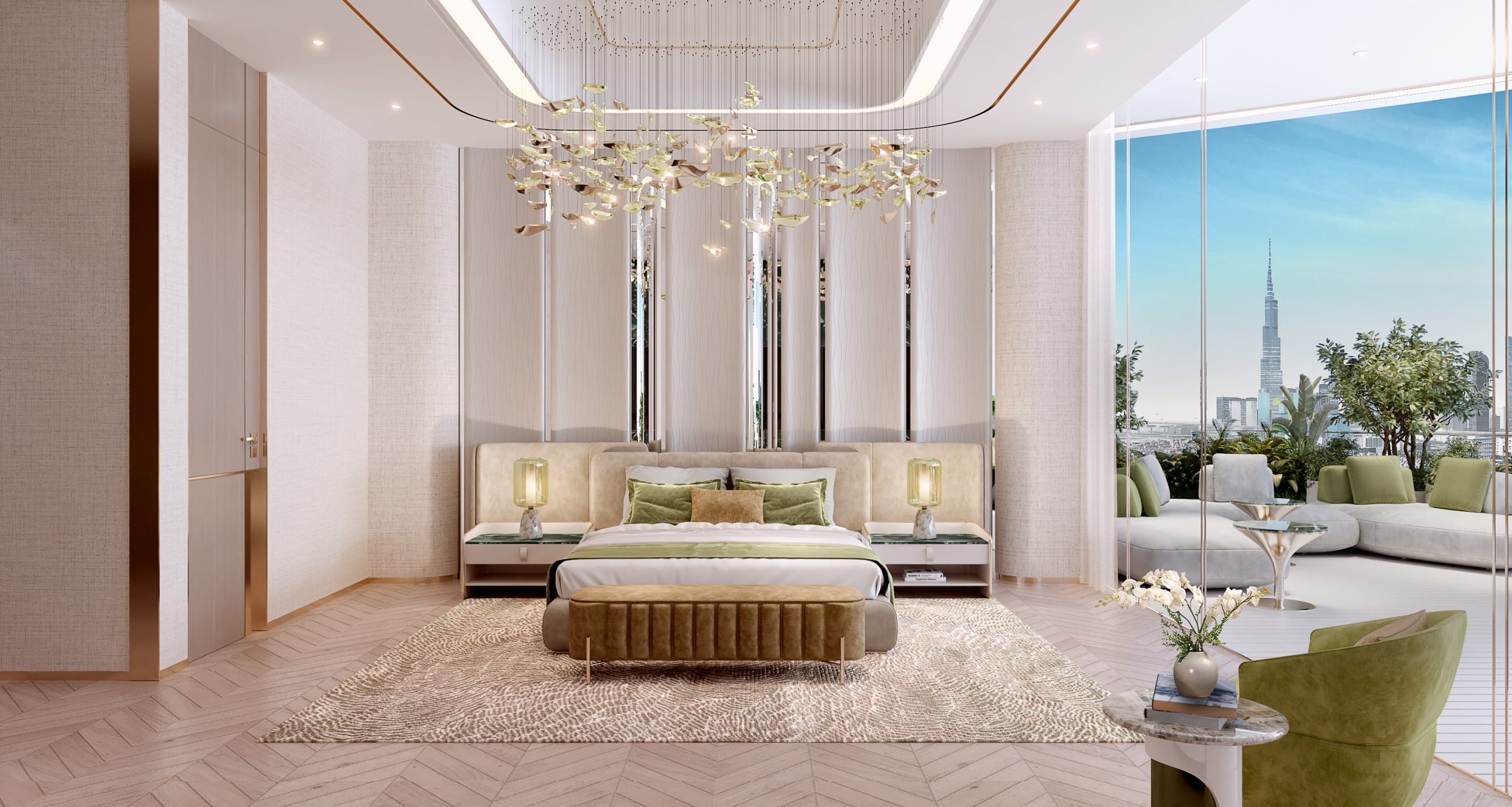 5 BR – Secondary Bed 1-Couture Cavalli UAE Apartment – Dubai, UAE
