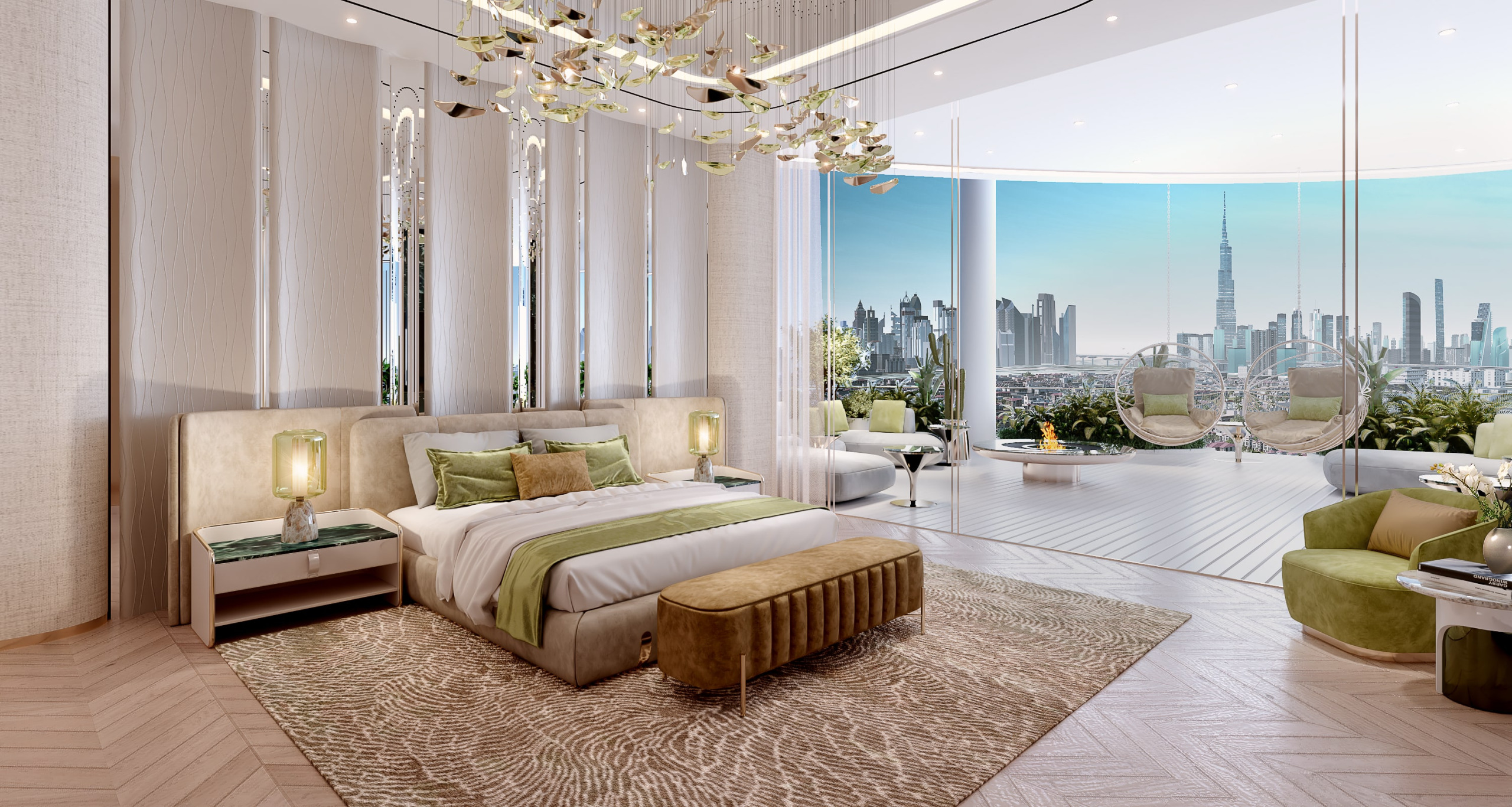 5 BR – Secondary Bed 2-Couture Cavalli UAE Apartment – Dubai, UAE