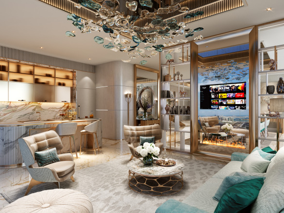 DAMAC Bay by Cavalli Luxury seafront apartments in Dubai