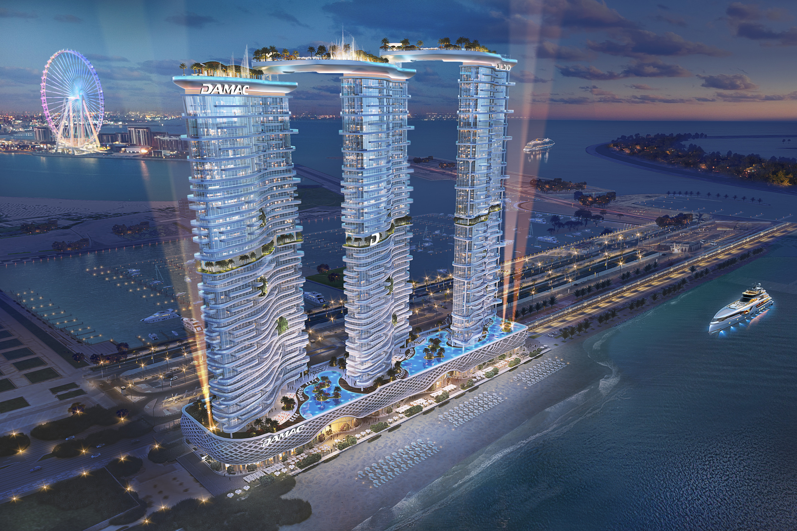 DAMAC Bay by Cavalli Luxury seafront apartments in Dubai