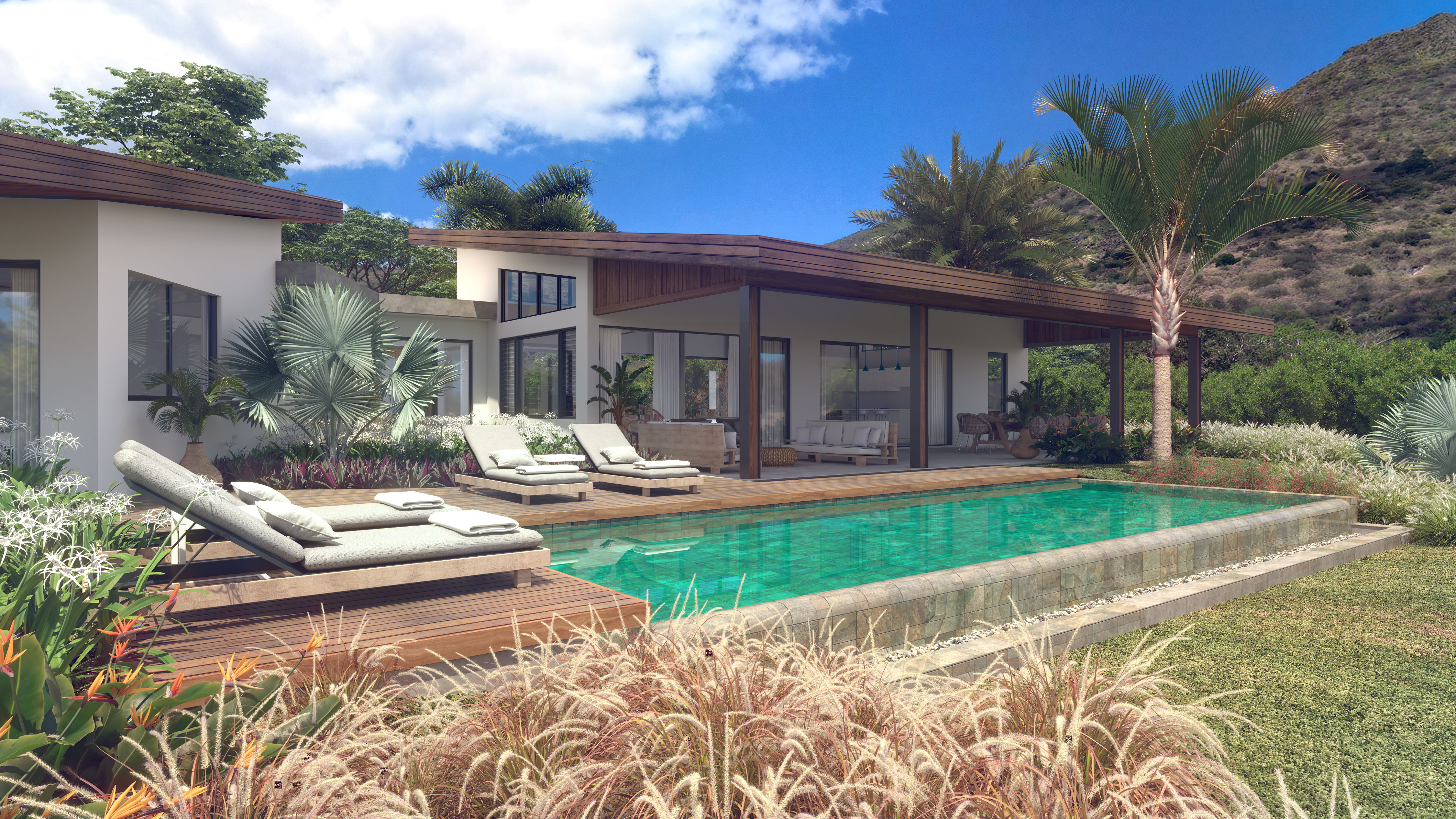 Vacoa_close_up_HR Villa – Black River, Mauritius