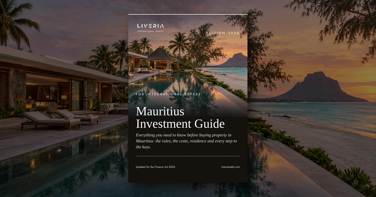 Cover of the LIVERIA Mauritius Investment Guide 2026